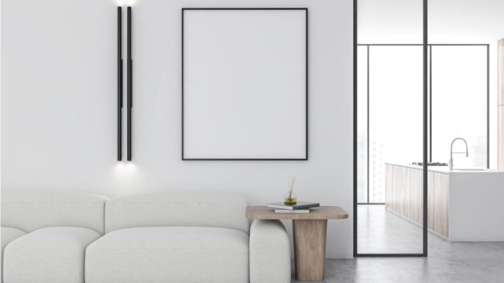 A modern style room with a minimalist decor near Wayne, Fairfield, and Paramus, New Jersey (NJ)