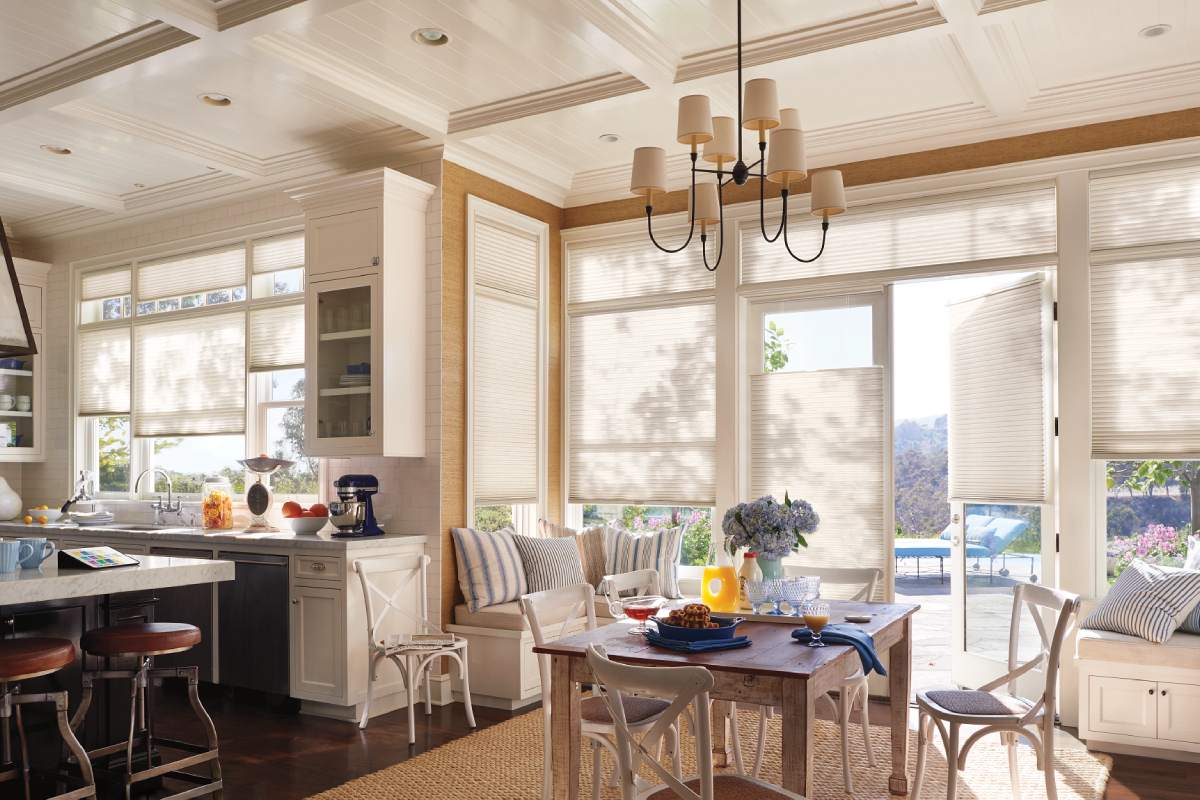 Hunter Douglas Duette® Cellular Shades in a bright room near Paramus, New Jersey (NJ)