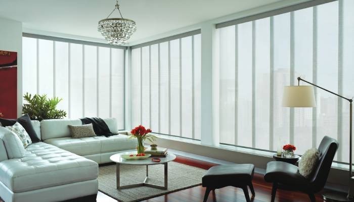 Hunter Douglas vertical blinds for windows, curtain panels, sliding door blinds near Fairfield, New Jersey (NJ)